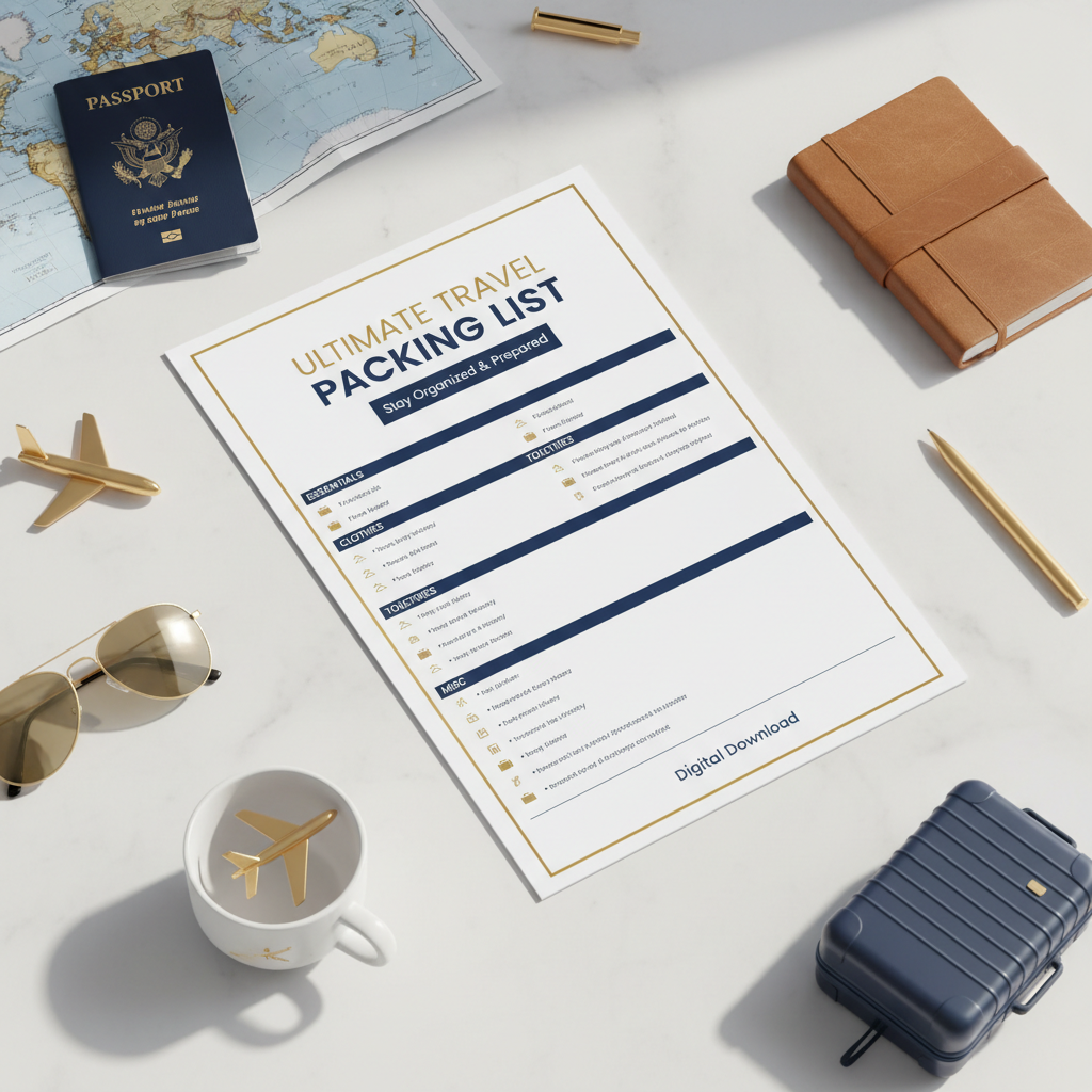 Ultimate Travel Packing List - Product Image